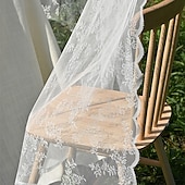 economico Tende e tendaggi-tende a rullo in stile europeo, tende trasparenti in pizzo bianco - tende semi-oscuranti pronte per la camera da letto &amp;soggiorno, arredamento in stile cottage di campagna