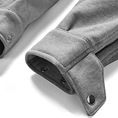 billige Joggebukser-Herre Joggebukser Jogger Bukser Uformelle bukser Lomme Elastisk midje Snorer Ensfarget Komfort Full lengde utendørs Daglig Løp Ferie Enkel Grå Elastisk