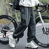 preiswerte Unterteile-Herren Cargohosen Wanderhosen Jogginghose Regenhose zum Wandern Winter Außen Normale Passform Wasserdicht Winddicht Unterteile Kordelzug Tasche Elastischer Bund Dunkelgrau Schwarz Camping / Wandern