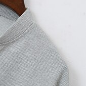 economico Giubbotti Casual-Per uomo Giacca Leggera Giacca a nido d&#039;ape Giacca Casual Vacanza Quotidiano Traspirante Tasca Primavera Autunno Semplice Moda Classico Collo alla coreana Regolare Nero Bianco Blu Cachi Grigio Giacca