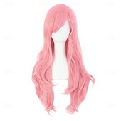 abordables Perruques de fête-Perruque de cosplay d&#039;Halloween avec cheveux bouclés longs de 28 à 70 cm