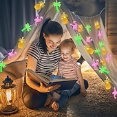 billige LED-stringlys-6.5m 30LED Sol Lyskæde Ananas Kokosnøtt Tre Flamingo Feer Lyskæde Høytids Bryllup Hage Sjøside Fest Dekorasjon