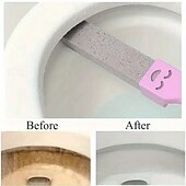 economico Prodotti per la pulizia-Set di 5 spazzole in pietra pomice con manico, detergente per il bagno per rimuovere calcare, ruggine e macchie da lavandino, piastrelle, vasca da bagno - strumenti per la pulizia con manico