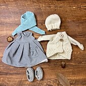 preiswerte Puppenbekleidungs- und Zubehörsets-Waldorfpuppe Wechselkleidung Materialtasche Persönlichkeitsset Waldorf handgemachte Muppetpuppe für Weihnachtsgeschenke