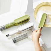 abordables Équipement de Camping-Brosse de nettoyage de couteaux 4 en 1, brosse à récurer pour couteaux et couverts, brosse douce double face pour couteau, lame, fourchette, baguettes, outil de nettoyage, brosse multifonctionnelle