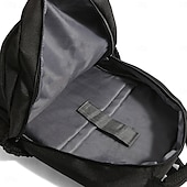 preiswerte College-Rucksäcke-Schwarzer Laptop-Rucksack für Herren für Arbeit und Schule – wasserdichte, leichte Business-Tasche mit Reißverschlusstasche vorne und gepolsterten Riemen