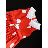 levne Šaty-Retro 50. léta Rockabilly Polední Šaty na šaty Flare šaty Větší velikosti S páskem Puntíky A-Linie Dámské Dovolená Čajový dýchánek Retro tematická párty Dospělé Šaty Pásek Jaro léto