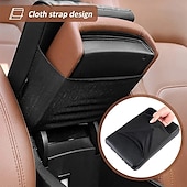 economico Organizzazione spazi-Bracciolo in memory foam per auto, cuscino per console centrale con tasca portaoggetti, porta telefono, scatola per fazzoletti, supporto per gomiti per il comfort di guida