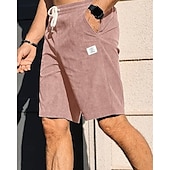 economico Pantaloncini casual-Per uomo Shorts Pantaloncini Estivi Pantaloncini casual Pantaloncini di velluto a coste Tasca Elastico in vita Coulisse Semplice Comodità Traspirante Corto All&#039;aperto Vacanza Canotta sportiva Casual