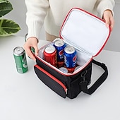 رخيصةأون تخزين الأمتعة والسفر-حقيبة غداء للنساء والرجال للعودة إلى المدرسة والمكتب والنزهات والمشي لمسافات طويلة على الشاطئ وحقيبة تبريد معزولة مع حزام كتف محمول للحفاظ على النضارة للاستخدام في الهواء الطلق