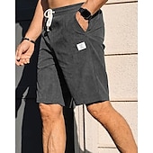 economico Pantaloncini casual-Per uomo Shorts Pantaloncini Estivi Pantaloncini casual Pantaloncini di velluto a coste Tasca Elastico in vita Coulisse Semplice Comodità Traspirante Corto All&#039;aperto Vacanza Canotta sportiva Casual