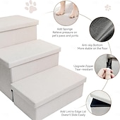 お買い得  キャットツリーと犬の階段-犬用階段 ととも​​に ペットフレンドリー ペットトレーニング ストレージ付き のために 犬用 屋内 ペットプレイ