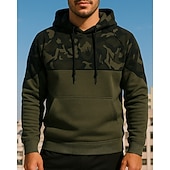 economico Felpa &amp; Sweatshirt-Per uomo Top casual Felpa con cappuccio Felpe Con cappuccio Manica Lunga Top Athleisure Mimetico Protezione Solare Antivento Escursionismo Allenamento Atletico abbigliamento sportivo Abbigliamento