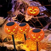 billige Halloween rekvisittbelysning-Solcelledrevet bærbar dekorativ landskapslampe vanntett gulvplugglampe festlig feststemning gårdsplasslampe gresskar plenlampe led hengende lys gårdsplass hagelandskapslampe 1 stk