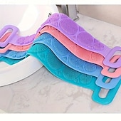 お買い得  浴室用ガジェット-シリコンボディスクラバーベルト4個パック - 男性用角質除去シャワー背中スクラバー &amp;女性用、汚れを落とすディープクレンジングシリコンバスタオル &amp;死んだ皮膚