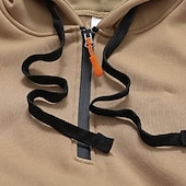 economico Felpa Tattica-Per uomo Felpa con cappuccio Felpa con cappuccio e zip corta Felpa con cappuccio in pile Felpa con cappuccio tattica Nero Blu marino Cachi Grigio chiaro Grigio scuro Con Cappuccio Semplice Tasca