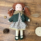 olcso Babák-pamut testű waldorf baba babaművész kézzel készített mini öltöztetős baba diy halloween ajándékdoboz csomagolás áldás karácsonyi ajándékokhoz