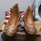 abordables Bottines-Bottines zippées faites main pour hommes pour un confort quotidien – bottes de marche décontractées de style vintage pour les voyages d&#039;automne et les aventures urbaines