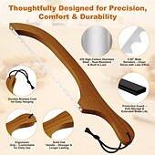 economico Utensili e gadget da cucina-Coltello per pane fatto in casa, con lama in noce e seghettata in acciaio inox ultra affilata, coltello per pane a lievitazione naturale per bagel, baguette e pagnotte rustiche - colore noce