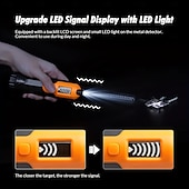 abordables Actividad al Aire Libre-Detector de metales con puntero impermeable y pantalla LCD, puntero subacuático de alta sensibilidad, puntero portátil de 3 modos.