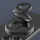 baratos acessórios de perfuração-Suporte magnético para celular de dupla face - forte sucção para carro/mesa, ajustável em 360 graus, compatível com capas das séries iPhone, Samsung, Google e Moto