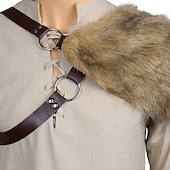 preiswerte Rüstung-Retro Vintage Mittelalterlich Renaissance Rüstung Schulterpanzer Krieger Wikinger Herren Vikinger Halloween Karneval Leistung Party LARP Erwachsene Schulterpanzer