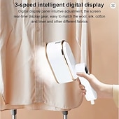 cheap Household Appliances-Handheld Hanging Ironing Machine Folding Three-speed Digital Display Steam Ironing Machine for Household Small Portable Travel Iron
