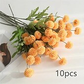 olcso Műnövények és virágok-10 db mű pitypang és krizantém selyemvirággömb, valósághű művirágdekoráció otthonra, beltéri, esküvői és rendezvénydekorációhoz