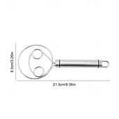cheap Kitchen Utensils &amp; Gadgets-Stainless Steel Magic Dough Whisk Double Loop Mixer, Handheld Flour Dough Mixing Tool, Manual Egg Beater and Bread Batter Stirrer for Baking, Kitchen Utensil for Pastry and Pizza Dough