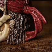 cheap Halloween Hanging &amp; Tabletop Decorations-Halloween Pirate Skull Mug, Gothic Skeleton Beer Stein, Creative Bar Drinkware, Unique Skull Cup for Party, Home or Office Decor