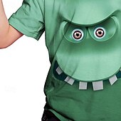 ieftine Viziune 3D și geometrie a băiatului-Băieți 3D Desene Animate Tricou Manșon scurt Vară Primăvară Modă De Bază Copii 4-12 ani Stil Nautic În aer liber Casual Zilnic Fit regulat