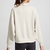 cheap Yoga Tops-Women's Workout Cardigan Yoga Shawl Breathable Tencel Long Sleeve Sports Solid Color Top For Pilates Running Yoga Activewear