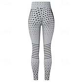 tanie Legginsy i legginsy do jogi-Damskie Legginsy capri Legginsy do jogi Wyszczuplenie brzucha Wysoka talia Siłownia Taniec Obuwie sportowe Doły Czarny Biały Niebieski Jesień Sport Odzież sportowa Ścisłe dopasowanie