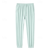baratos Partes inferiores-Homens Calça Cargo Calças de Trilha Calça Jogger Calças De Chuva Para Trilha Verão Ao ar livre Normal Secagem Rápida Refrescante Respirável Calças Com Cordão Bolsos Cintura elástica Preto Cinza Escuro