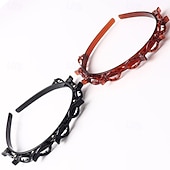 olcso Ajándék-2 db-os dupla frufru frizura hajtű, többrétegű üreges fonott fejpánt, dupla rétegű frufru csatos hajpánt, divatos keresztbe tett hajkarika nőknek és lányoknak