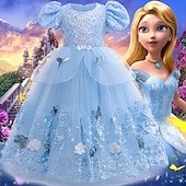 levne Dívčí kostýmy-Pohádka Princeznovské Popelka Šaty Květinové šaty Postavy z pohádek cosplay Filmové kostýmy for Dívčí Dětské předvečer Všech svatých Karneval Světový den knihy Výkon Vzdělávací převlékání Oblékání na