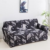 cheap Sofa Cover-Elastic Sofa Cover With Geometry Print Stretchable Living Room Sofa Combination Horizontal Sofa Cover for 1/2/3/4 Seats Suitable for All Seasons