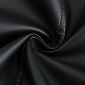 cheap Faux Leather Jackets-Women&#039;s Faux Leather Jacket Comfortable Full Zip Fashion Street Style Plain Outdoor Casual Daily Regular Turndown Regular Fit Long Sleeve Outerwear Black Red Green Spring Fall