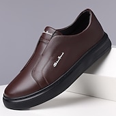 billige Sneakers til herrer-Herre Treningssko Gange Fritid Mikrofiber Bekvem Sklisikker Pustende Nylonteip Tøfler Svart Hvit Blå Sommer Vår