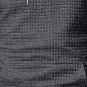 economico felpe con cappuccio da uomo di base-Per uomo Felpa con cappuccio Felpa con cappuccio a nido d&#039;ape Aalbicocca Nero Bianco Borgogna Grigio chiaro Con Cappuccio Colletto Mao Semplice Patchwork Blocco di colore Sport &amp; Outdoor Casuale