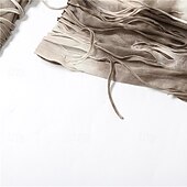 olcso Női Egyszerű Felsők-Női Nyári felsők Wrap Crop Top Színátmenet Napi Stílusos Alkalmi Hosszú ujj Kapucni Normál felsők Munka Napi Szabadság Fodrozott Nyomtatott Khakizöld Tavasz Ősz