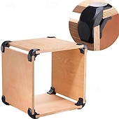 abordables Outillage à main-Kit de connecteurs en bois pour assemblage de meubles, équerre à 90 degrés, vis de joint, gabarit de perçage de poche, ensemble de fixations pour le travail du bois, support de cadre d&#039;armoire