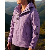 preiswerte Wasserdichte Jacken-Damen Wanderjacke Hardshelljacke Außen Wasserdicht Winddicht Wanderoutfits Wanderbekleidung Frühling Herbst Oberteil Jagd Camping / Wandern / Höhlenforschung Reisen Schwarz Weiß Rosa