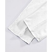 economico Pantaloni della tuta-Per uomo Pantaloni in cotone e lino Pantaloni Pantaloni della tuta a gamba dritta Tasca Elastico in vita Coulisse Semplice Comodità Sport all&#039;Aperto Quotidiano Moda Casual Nero Bianco Micro-elastico