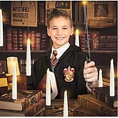 cheap Candle Lights-10/12/20 Pcs Suspended Electronic Candle Lamp Pencil Magic Wand Remote Control Halloween Christmas Party Atmosphere Decoration Lamp AAA Battery Box