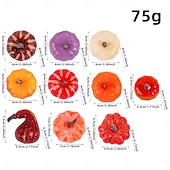 Χαμηλού Κόστους Halloween Hanging &amp; Tabletop Decorations-10 τεμάχια τεχνητές μίνι κολοκύθες από αφρό, φθινοπωρινές διακοσμήσεις, φιγούρες κολοκύθας για την Ημέρα των Ευχαριστιών του Χάλογουιν, ψεύτικα στηρίγματα λαχανικών για κεντρικό τραπέζι,