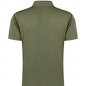 abordables Polo classique pour homme-Homme Polo Polo quart de zip Occasionnel Sports Revers Zip quart Manche Courte Mode Basique Uni Quart de zip Été Printemps Coupe Standard Vert Armée Vin Noir Blanche bleu marine Bleu Roi Polo