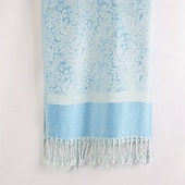 billiga Sjalar-Damhalsduk i paisleymönstrad jacquardmönster i akryl – varm, trendig lång franssjal med etnisk stil för hösten &amp;vinter