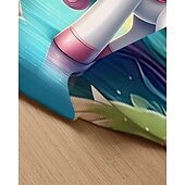 tanie Sukienka 3D Shining Vision-Dziewczyny &#039; 3D Jednorożec Sukienka Długi rękaw Lato Wiosna Urlop Codzienny Święto Księżniczka Piękny Słodkie Dzieci 4-12 lat Codzienne sukienki Sukienka A line Do kolan Regularny