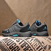 頑丈なトレッドを備えたメンズアウトドアハイキングシューズ、ウォーキング、キャンプ、荒野の旅行に最適な通気性のあるトレイルスニーカー お買い得  メンズスニーカー-頑丈なトレッドを備えたメンズアウトドアハイキングシューズ、ウォーキング、キャンプ、荒野の旅行に最適な通気性のあるトレイルスニーカー